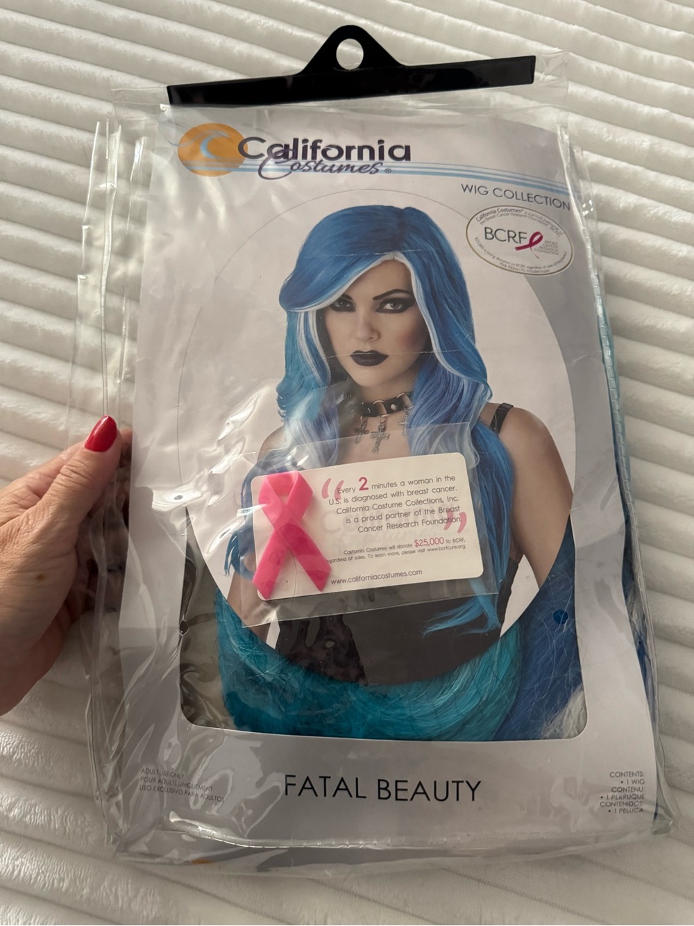 California Costumes Fatal Beauty Blue Ombre Wig
